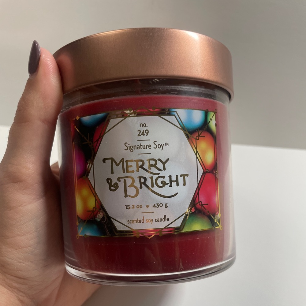Target Scented Soy candle in Merry & Bright